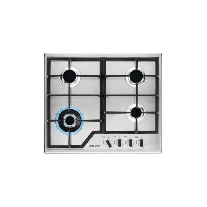 PACK(PLAQUE ARTHUR MARTIN 4F 60CM INOX+HOTTE ARTHUR MARTIN 60CM INOX+FOUR ENCASTRABLE ARTHUR MARTIN UT300 MF7, INOX)