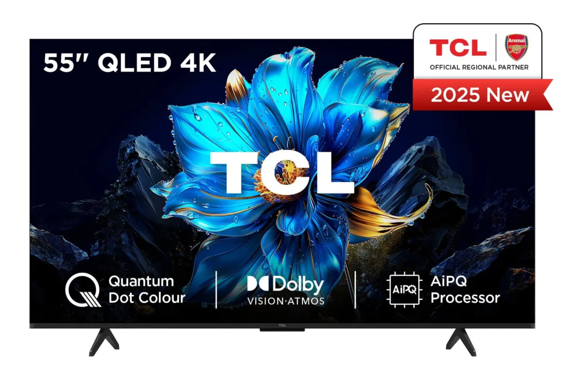 TV TCL QLED, Direct LED TV, 4K HDR TV, Smart TV Powered by Google TV 55P7K