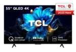 TV TCL QLED, Direct LED TV, 4K HDR TV, Smart TV Powered by Google TV 55P7K