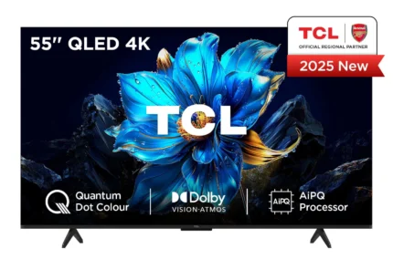TV TCL QLED, Direct LED TV, 4K HDR TV, Smart TV Powered by Google TV 55P7K