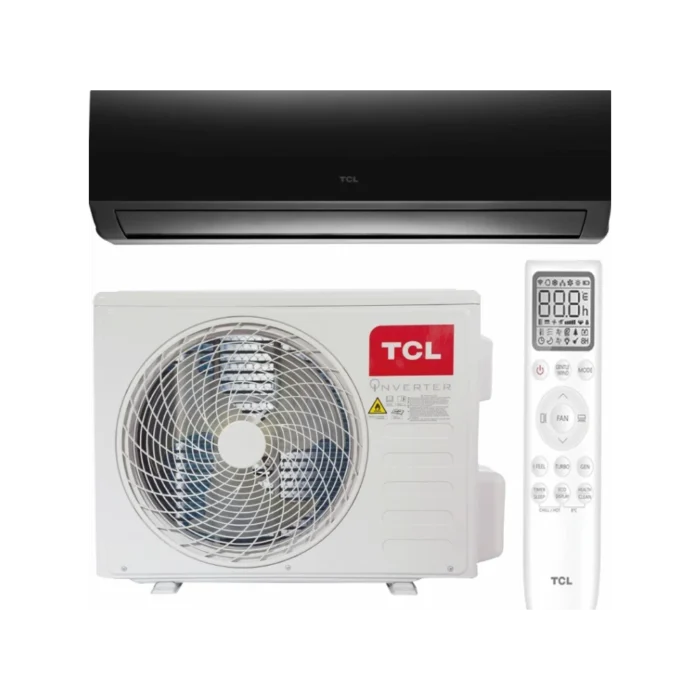 Climatiseur TCL 12000 btu inverter wifi miroir noir