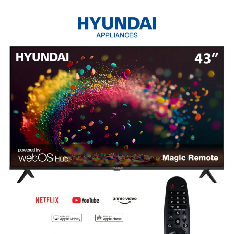 Hyundai Smart LED TV 43 inch FHD webOS Frameless