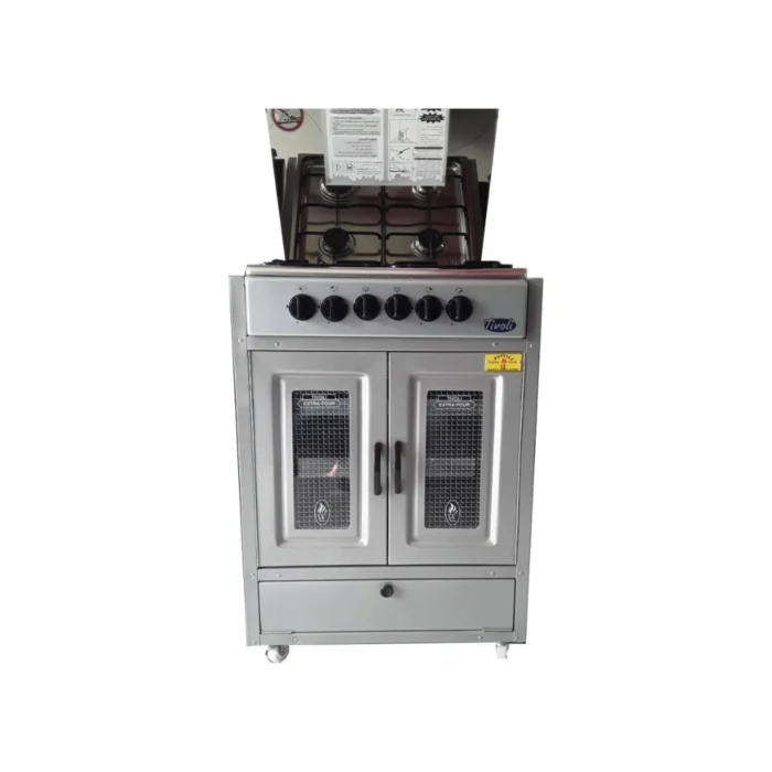 Cuisinière Tivoli 60 cm 4 feux gris
