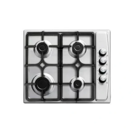 Venezia Plaque De Cuisson 4 Feux À Gaz Électrique, 60 Cm En Inox