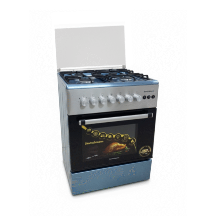 Cuisinière à gaz 4 feux Deutshman Inox 60cm