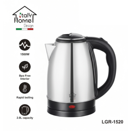 Bouilloire Italy Home 2L Gris