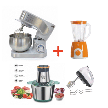 Pack : Petrin 5L + Blender 1,4L+ Hachoir 3L +Batteur