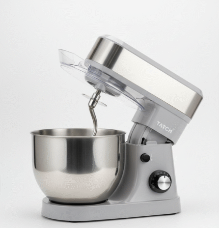 TATCH Robot pétrin pâtissier multifonction 10L, 6 vitesses, 1500w couleur gris