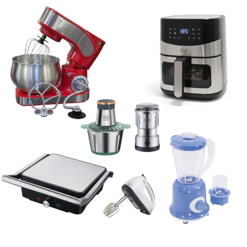 Pack Chaaban : Robot de cuisine 5L + Air fryer 6L+ Hachoir + Blender + Panini + Coffee grinder+ Batteur