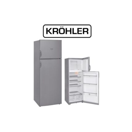 Réfrigérateur 320L KRÖHLER gris KRG-400-G-T