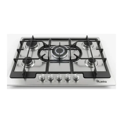 Alaska Plaque de cuisson à gaz encastrable inox 5 feux 75cm