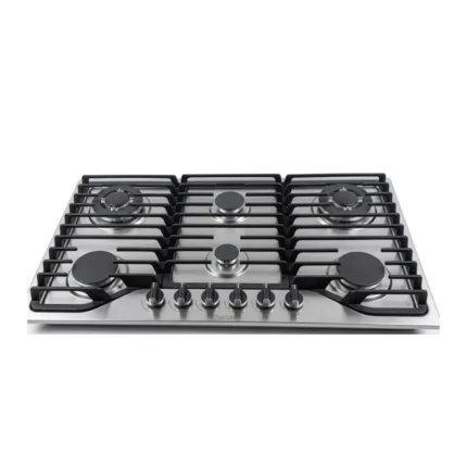 Active chef Plaque de cuisson à gaz encastrable inox 6 feux 90cm