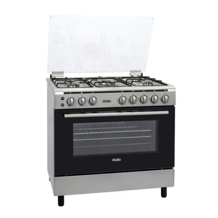 DAIKO Cuisinière à gaz 90 cm, 5 brûleurs – CAG9095XK
